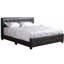 Lit double moderne noir transitionnel - et chaud. H 43 po x l 57 po x P 83 po. Pour divers décors. Fabriqué avec des matériaux. Assemblage requis. Mousse de remplissage, matériau PU. Profondeur 79 po, largeur 88 po, hauteur 43 po, poids de 90,01 lb.