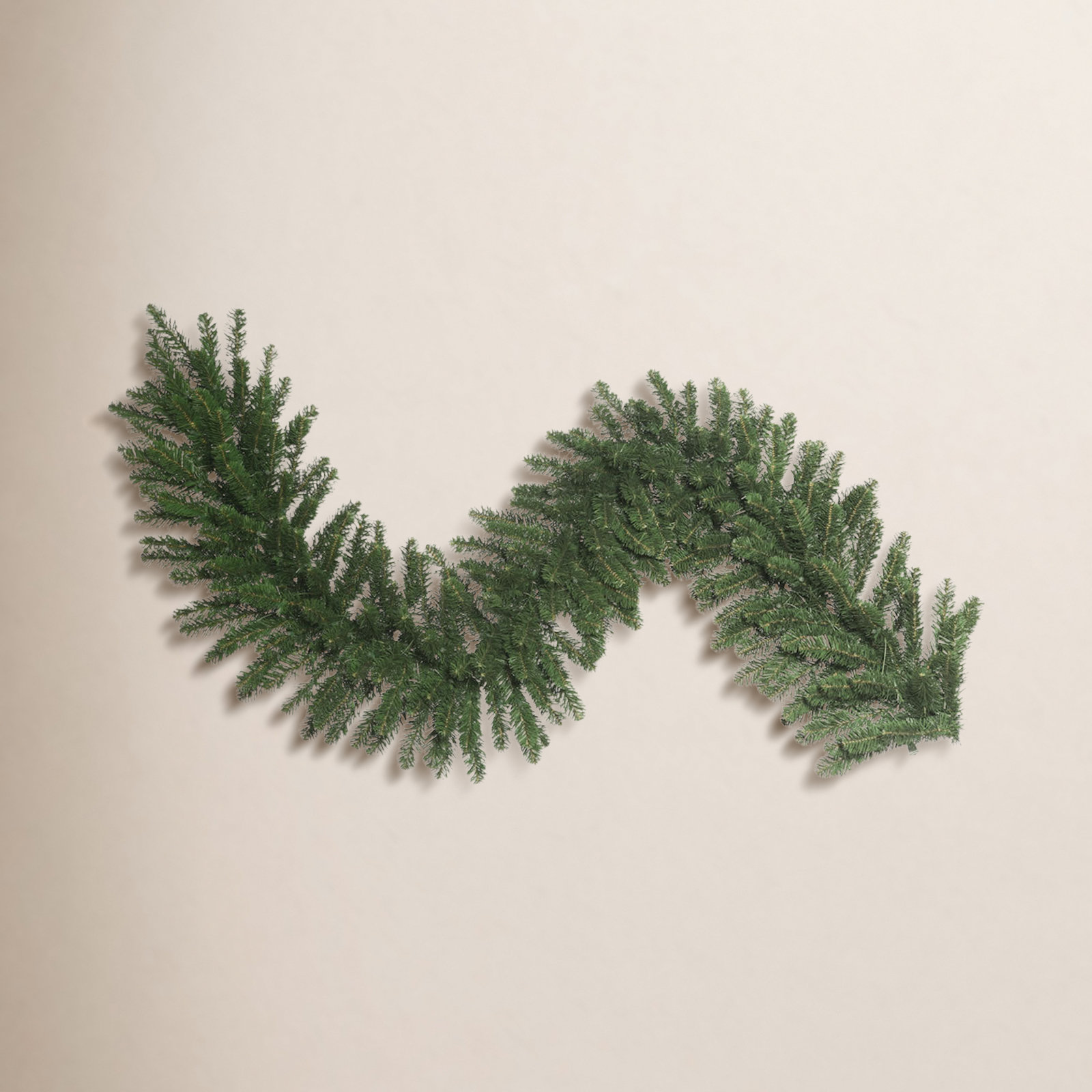 50' Oregon Fir Garland, 9', Unlit