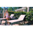 PURPLE LEAF Outdoor Patio Chaise Lounge Set 2 Pieces Pool Lounge Sunbathing Chairs with Wheels Chair for Yard (2 Turquoise Blue Lounges W/Side Table-2032140593