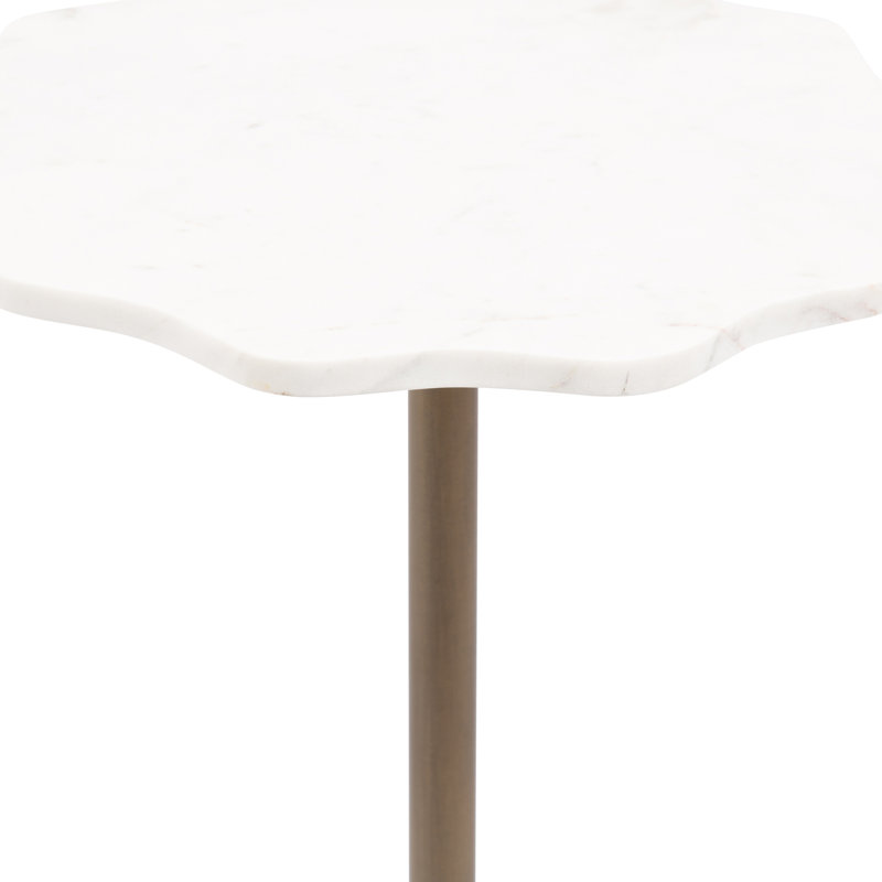 Ashley Modern Wavy Marble Side Table