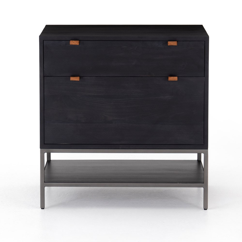 Loki 2 - Drawer Vertical File Cabinet, Black Wash Poplar