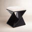 Tabouret en bois avec coussin Lucy