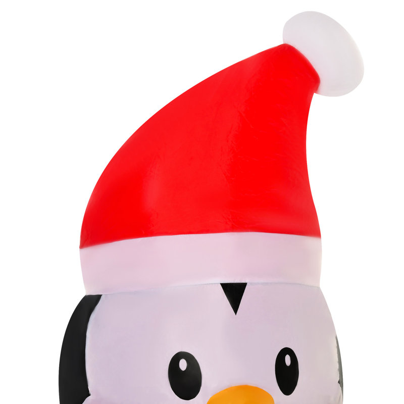 Décoration de Noël gonflable de 6 pi - en tenue, lumières vives, tenue de fête gonflable, eau brillante à DEL