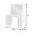 47.4" W Glam Vanity Set, White/Gray