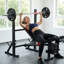 Ensemble de banc de musculation multifonctionnel Professional 900 LBS - Système de gymnastique à domicile 4 en 1 de qualité commerciale