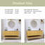 Meuble-lavabo mural simple 48 po avec comptoir en pierre frittée