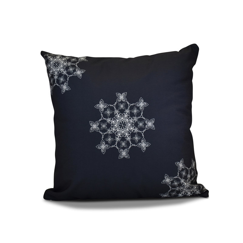 Coussin décoratif carré décoratif & insert, Bleu marine, H 18 po x l 18 po