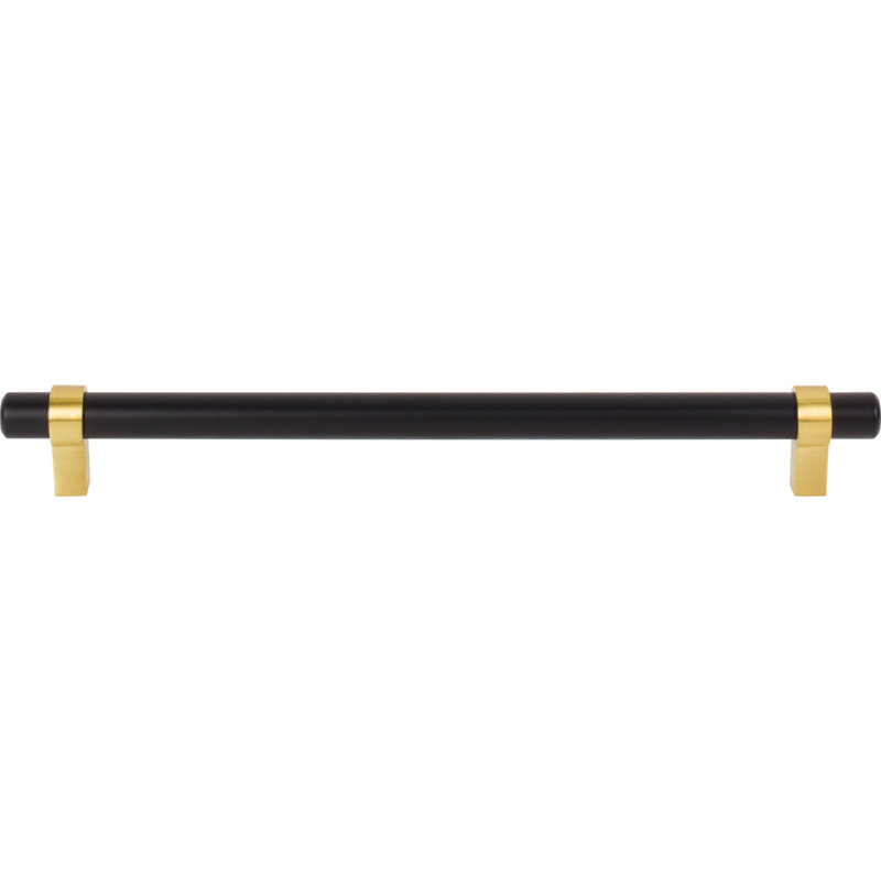 Key Grande Bar / Handle Pull, Matte Black/Brushed Gold