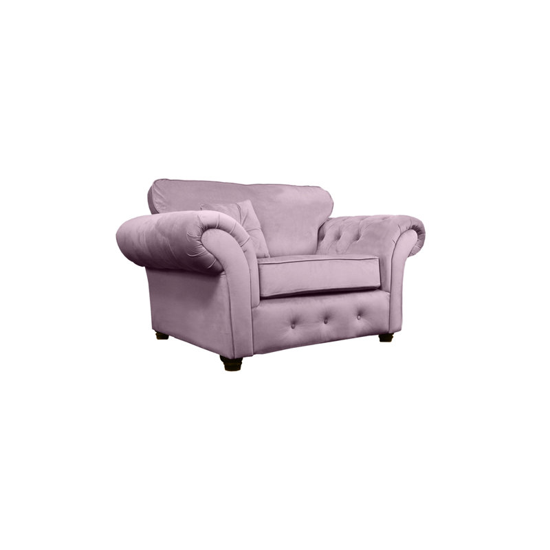 Lila Velvet Chesterfield Chair, Dusky Pink