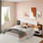 Wooden Floating Platform Bed With Led Lights And Built-in Nightstands-1613792692-1613792699