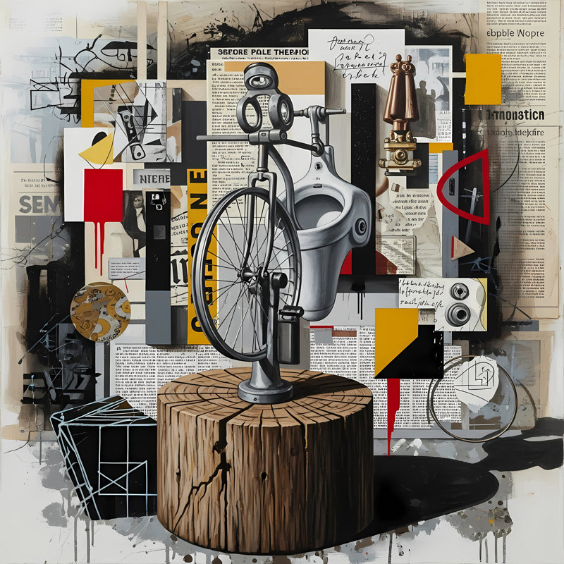 Anatomie de l'absurdité, H 24 po x l 24 po