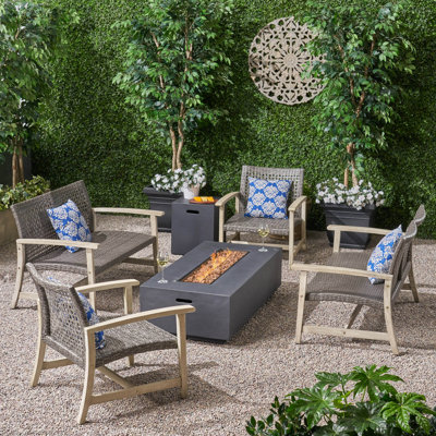 Cascante 6-Person Outdoor Conversation Set