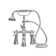 2 Handle Bathroom Clawfoot Tub Faucet with Diverter