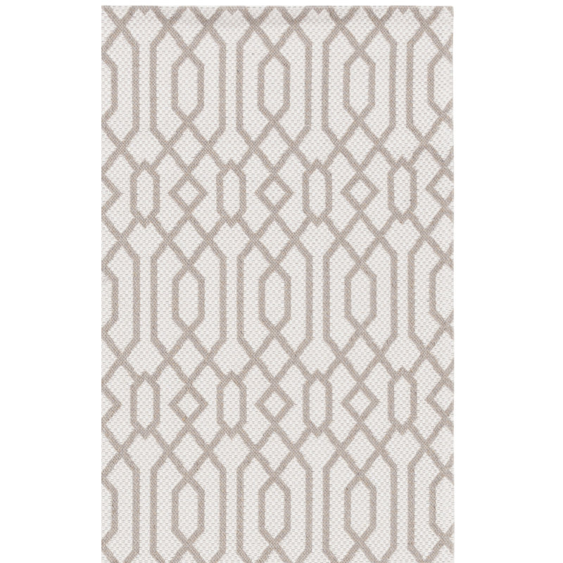 Tapis en coton taupe / crème Martha Stewart, Rectangle 9 pi x 12 pi