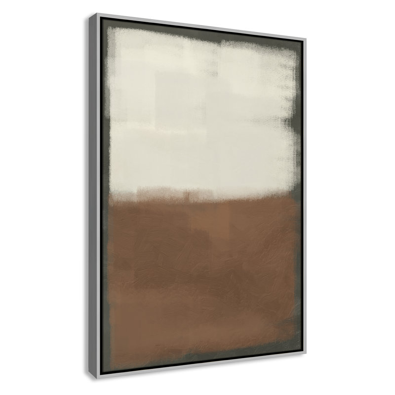 Coronado Alabaster Burst 2 - reproduction sur toile avec cadre flottant, Argent argent, H 37,5 po x l 25,5 po x P 2 po