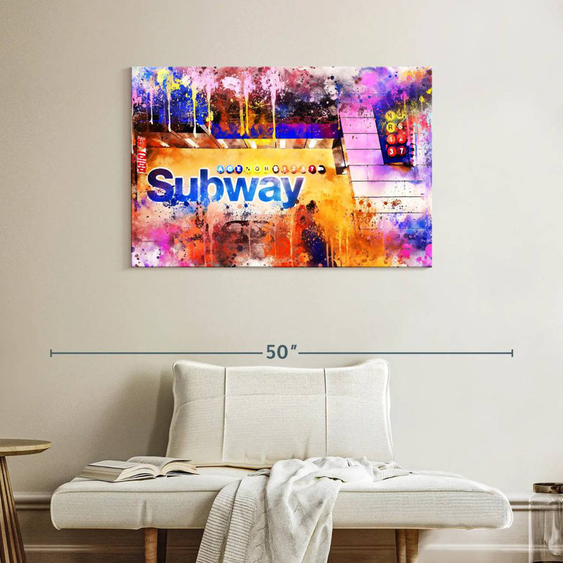 Ravi Subway I, H 26 po x l 39 po