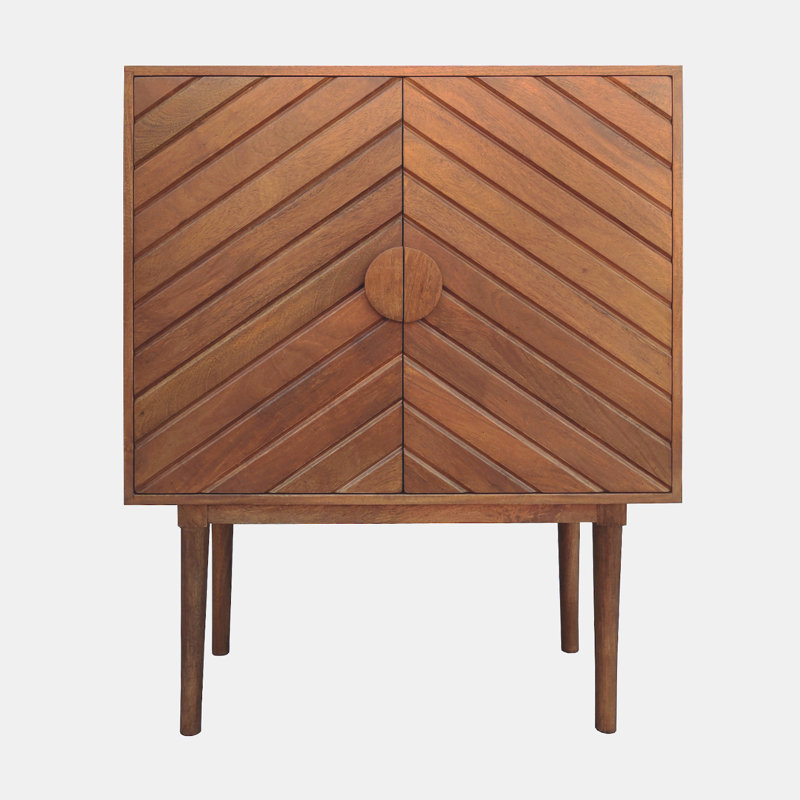 Garman 90cm Solid Wood Sideboard, Amber