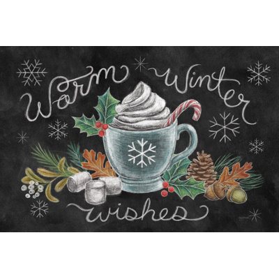 Christmas Chalk VIII by Mary Urban - Wrapped Canvas Painting