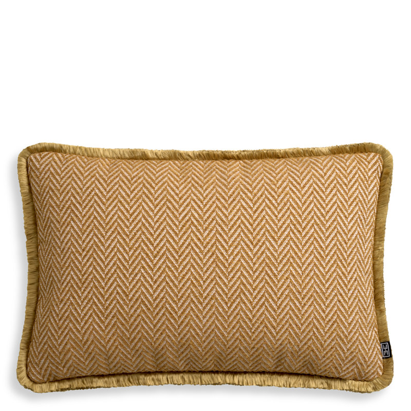 Kauai Pillow Cover & Insert, Amber Chevron, Rectangle, 15.75"H x 23.62"W