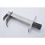 Robinet de lavabo de salle de bain en acier inoxydable, bec cascade, poignée simple, style polyvalent, bec en nickel brossé, durable-121628239