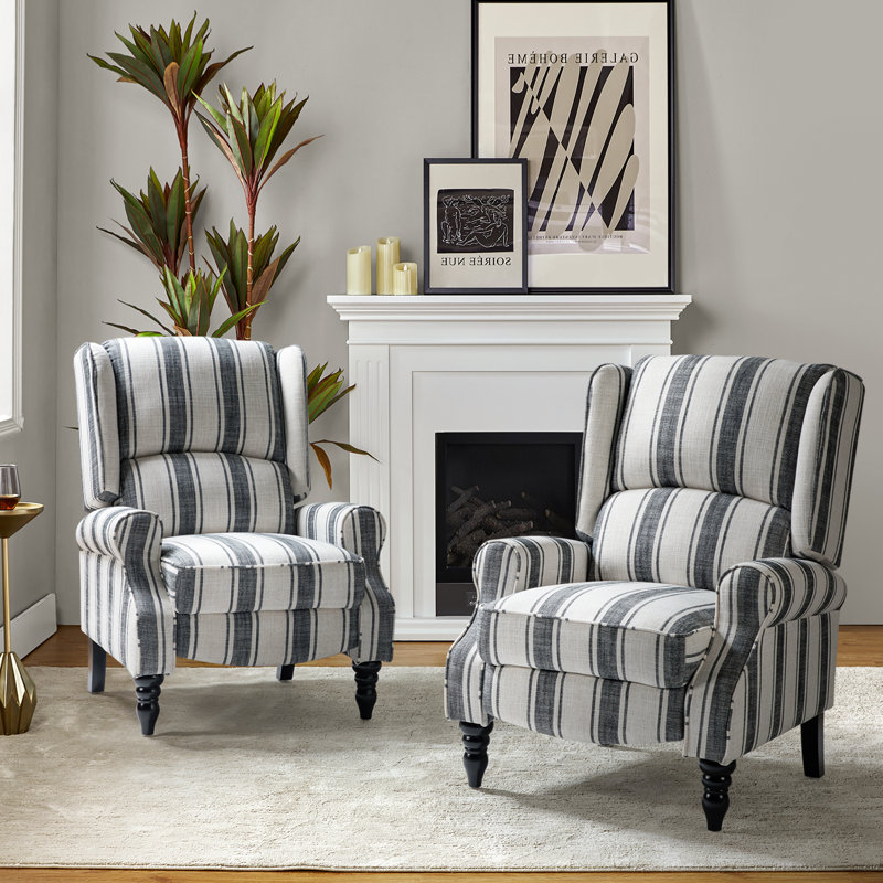 Brody 31" Wide Manual Standard Recliner, Black Stripe