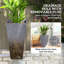 Set Of 3 Tall Planters,Plastic Flower Pots