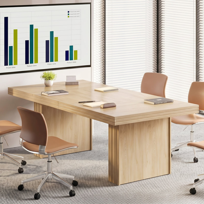 160.02cm Rectangle Conference Table, Natural