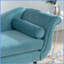 Chaise longue de style traîneau classique avec accoudoirs à volutes - l 68 po pour le salon et la chambre à coucher