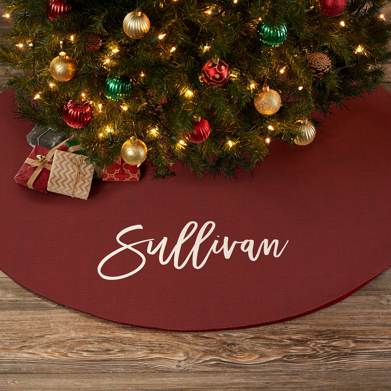 Jupes de sapin de Noël personnalisées Scripty, Oui