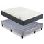 Matelas hybride à ressorts mi-ferme 9 po avec base de lit gris Gibsland-68976609