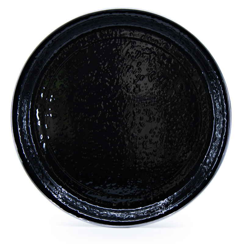 Swirl Tray, Medium 15.5" Tray, Solid White Textured