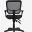 Chaise de bureau noire pivotante avec accoudoirs