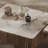 Simple microcrystalline stone coffee table