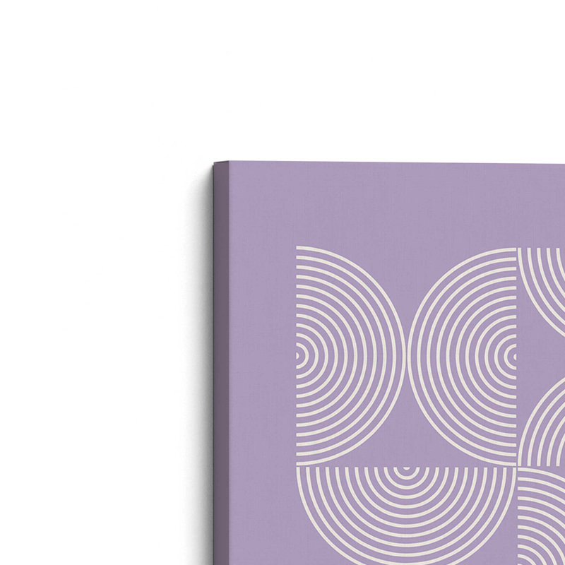 Mauve Bauhaus Composition affiche II, toile tendue, H 18 po x l 12 po