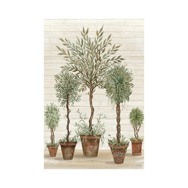 Collection Pots Tree par Cindy Jacobs - peinture sur toile tendue, H 26 po x l 18 po x 1,5 po