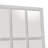 Wood Window Pane Inspired White Wall Mirror
