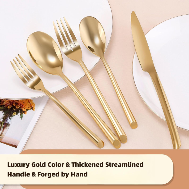 Everly Quinn Demie Stainless Steel (18/0) Flatware Set - Service for 4