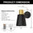 Armed Wall Sconce Chargeable RGB Dimmable-108985524
