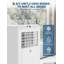 Climatiseur portatif 8 000 BTU avec télécommande, minuterie et ensemble de fenêtre complète, ultra-silencieux, refroidit jusqu'à 350 pieds carrés. Pi. Installation facile