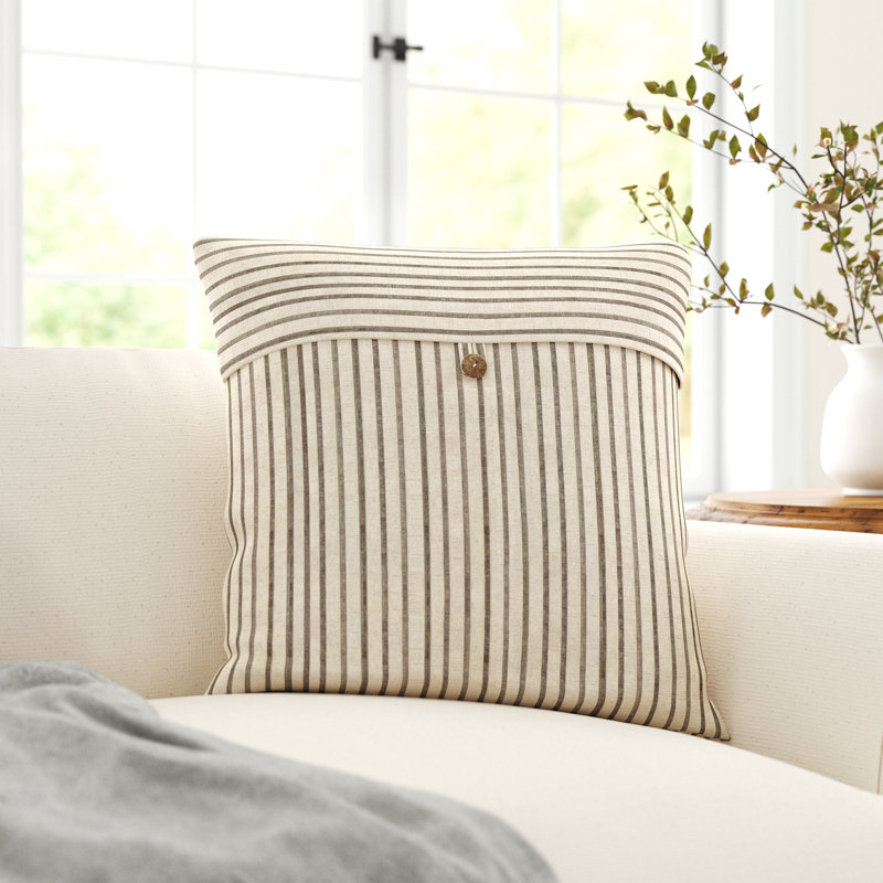 Andover Square Pillow Cover, 20" x 20", Down Fill