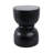 Mango Wood & Marble Accent Table  Modern Side Table for Living Room, Bedroom & Office 18" Black.