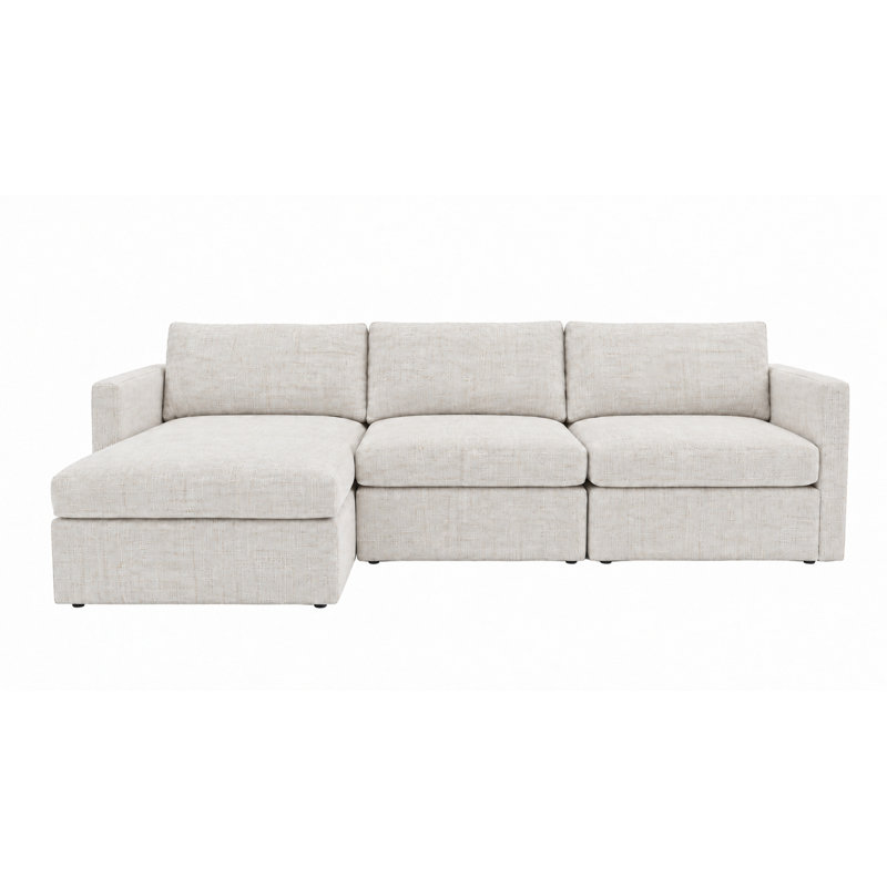 Canapé modulaire rembourré 3 pièces Waylon, 7610 crème