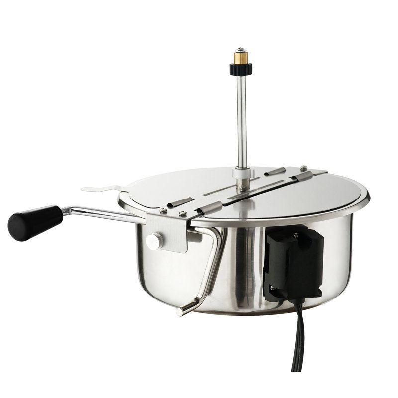 Matinee Black Stainless Steel 8oz Countertop Popcorn Machine