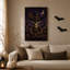 Impression sur toile mauve, crâne de cowboy-356927510