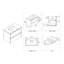 Meuble-lavabo mural simple 30 po avec lavabo en céramique-49240140