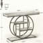 Console 41,3 po, table d'entrée industrielle à 4 niveaux avec base circulaire