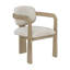 Ensemble de salle à manger 9 pièces Modern Oak avec rallonge et chaises à dossier courbé