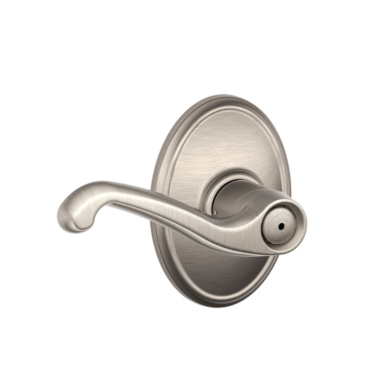 Flair Lever with Wakefield Trim Bed and Bath Lock
