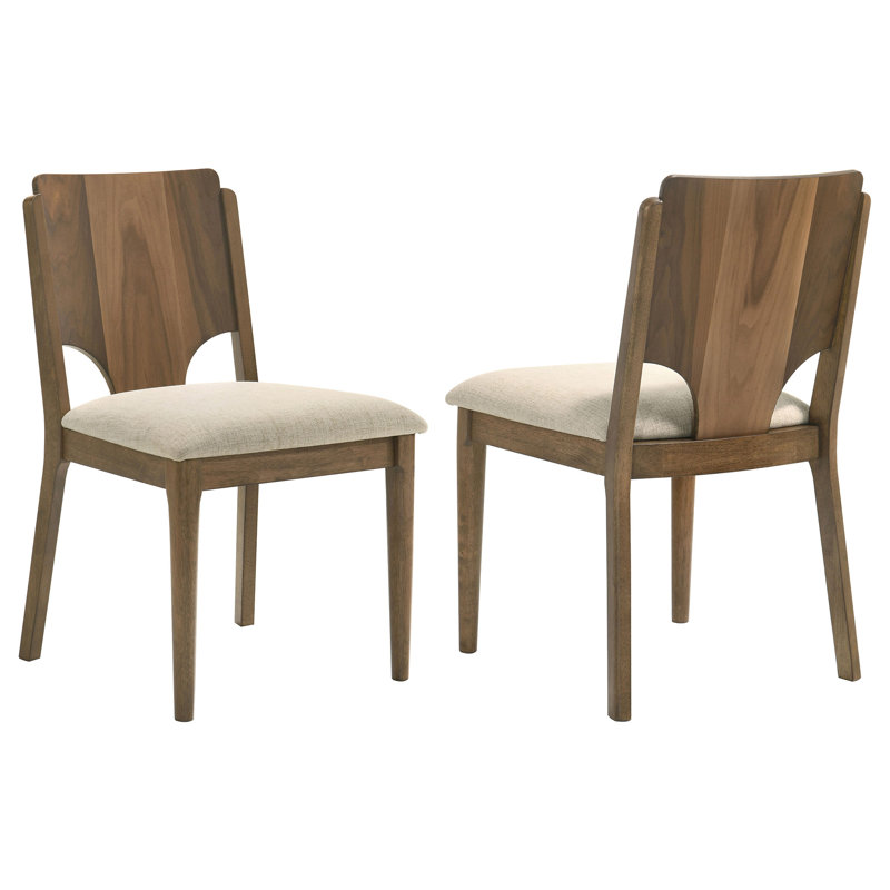 Chaise d'appoint rembourrée en noyer Graham (seulement chaises de salle à manger)