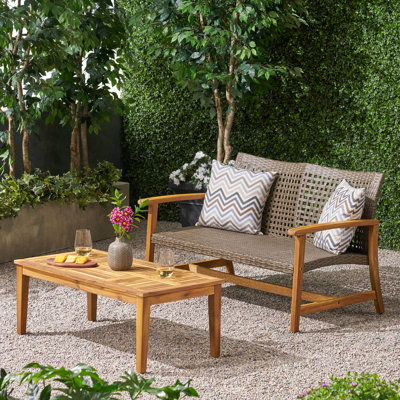 Striegel Outdoor 2 Piece Sofa Seating Group